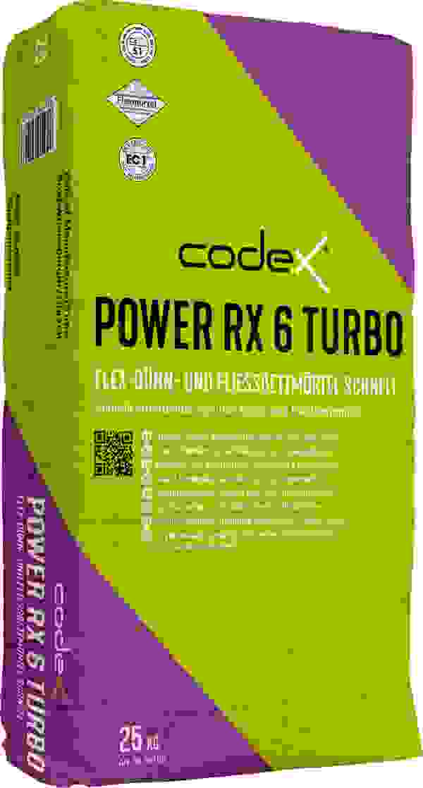Flex-, Dünn- und Fließbettmörtel schnell Power RX 6 Turbo